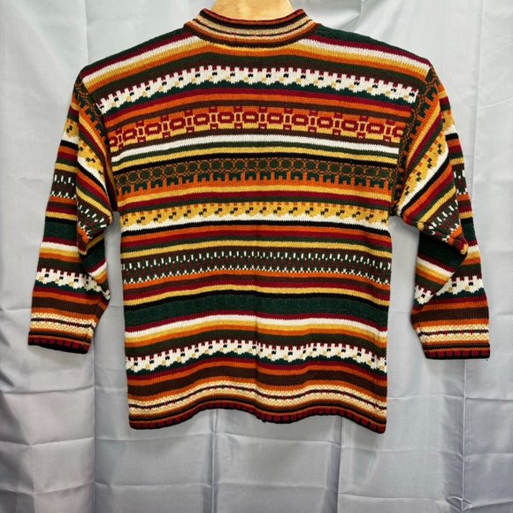 Coach + Camel  Pullover Sweater Colorful Size Medium Womens - Picture 5 of 5